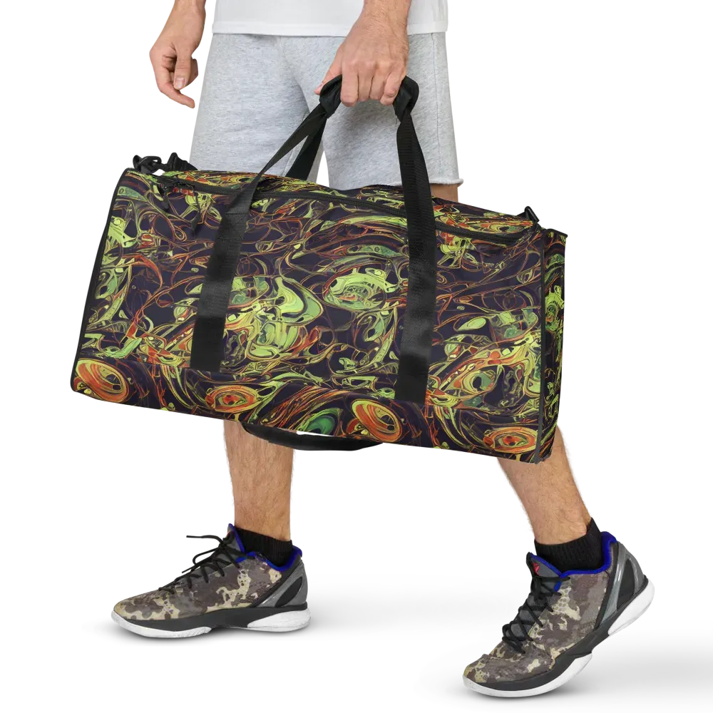 Molten Labyrinth on Duffle Bag — Front