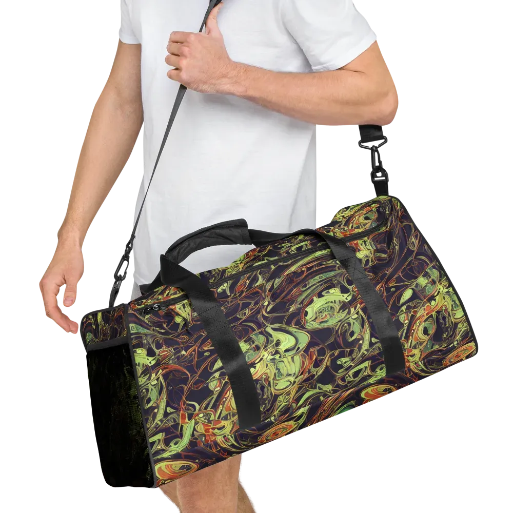 Molten Labyrinth on Duffle Bag — Right Front