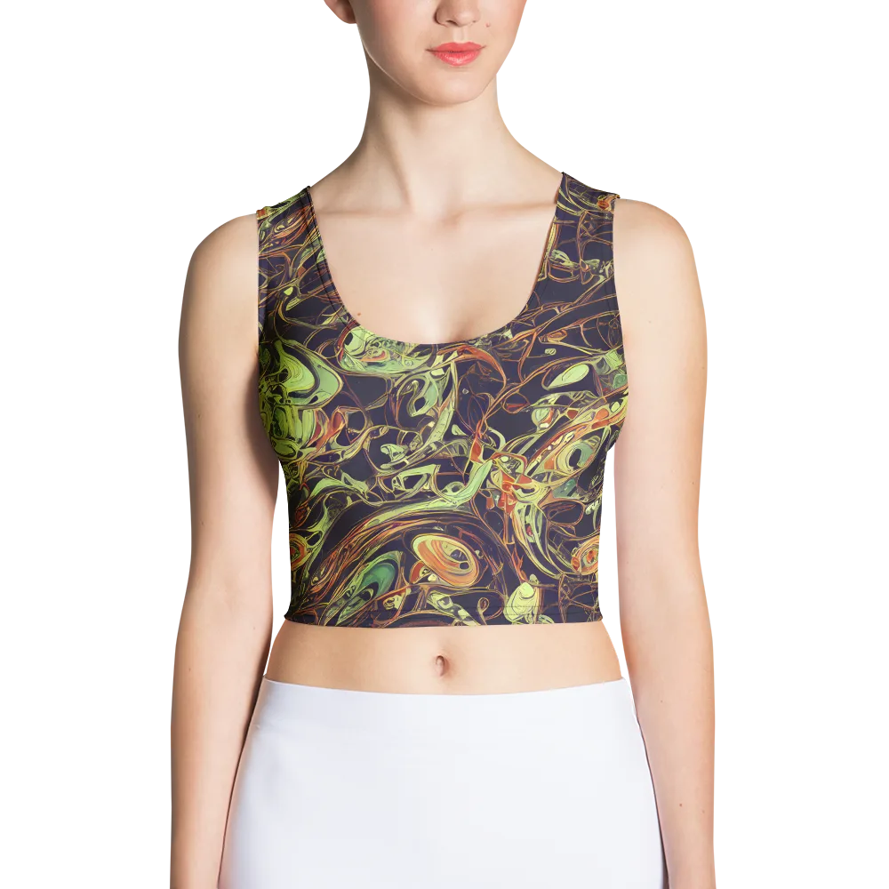 Molten Labyrinth on Crop Top — Front
