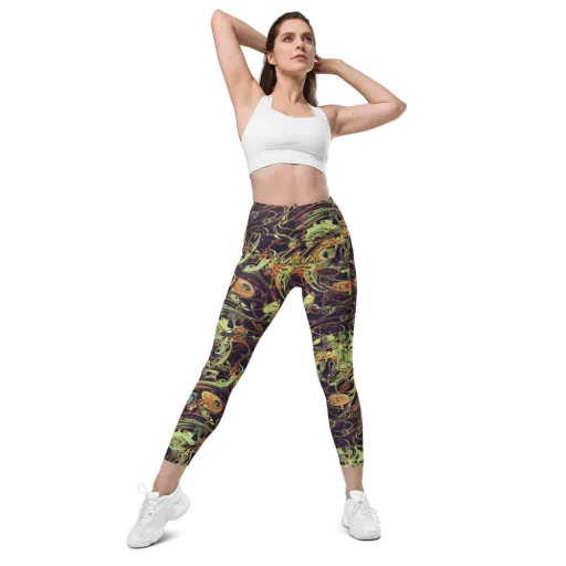 Molten Labyrinth on a Leggings with Pockets