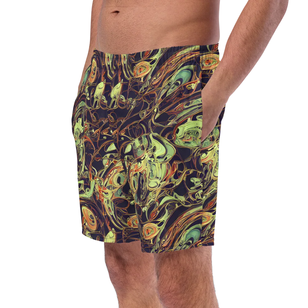 Molten Labyrinth on Swim Trunks — Left Front