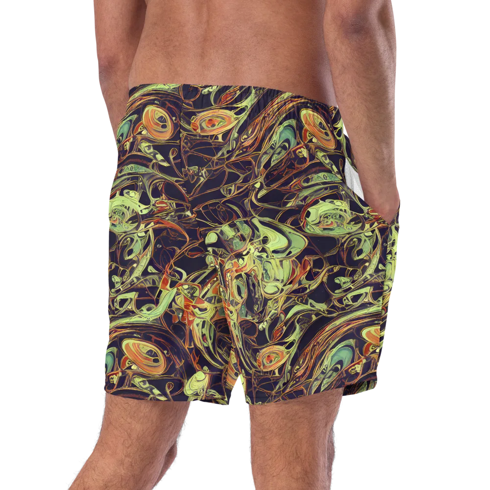 Molten Labyrinth on Swim Trunks — Right Back
