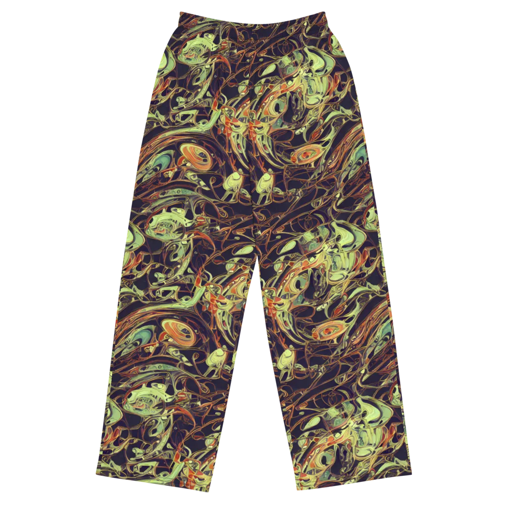 Molten Labyrinth on Wide-Leg Pants — Front