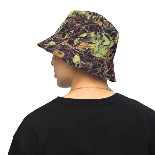 Molten Labyrinth on a Reversible Bucket Hat