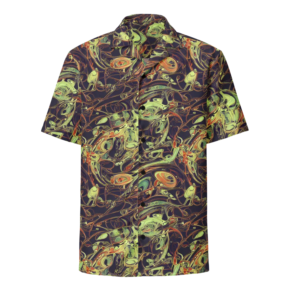 Molten Labyrinth on Button Shirt — Front