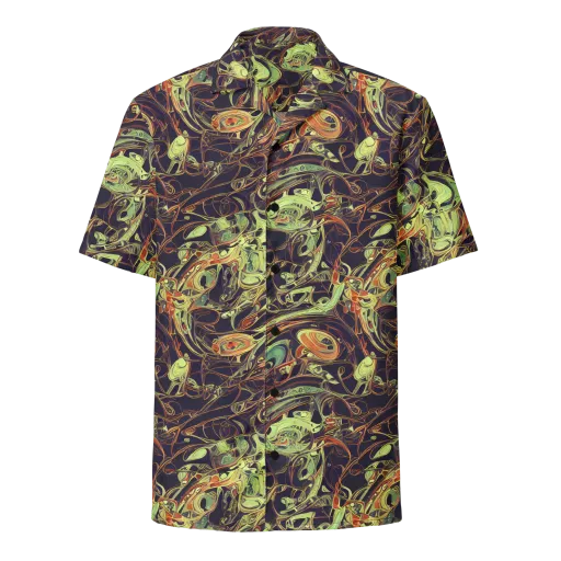 Molten Labyrinth on a Button Shirt