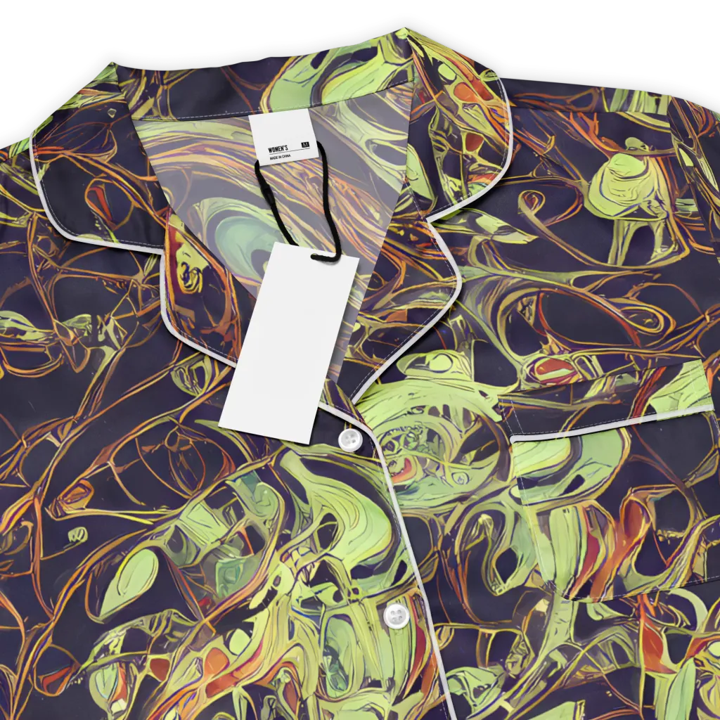 Molten Labyrinth on Women's Short Sleeve Pajama Top — Product details