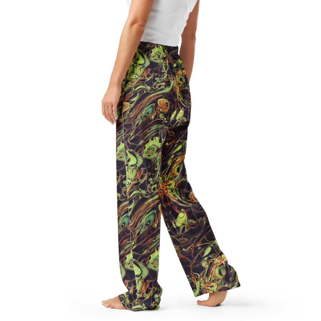 Molten Labyrinth on Women's Pajama Pants — Left