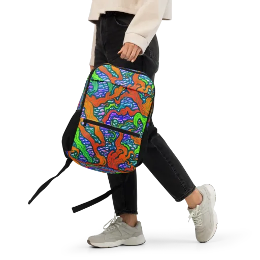 Cyber Tides on a Utility Backpack