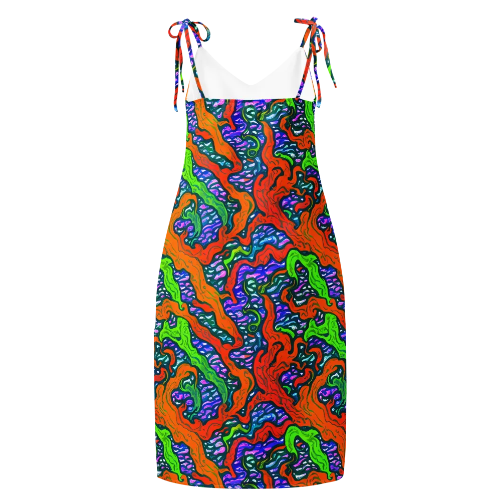 Cyber Tides on Slip Dress — Back