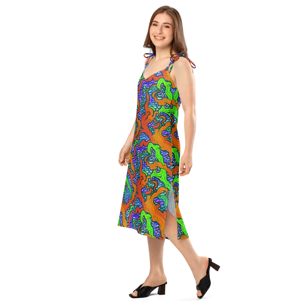 Cyber Tides on Slip Dress — Left Front