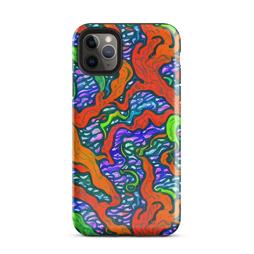 Cyber Tides on Tough Case for iPhone® — Front
