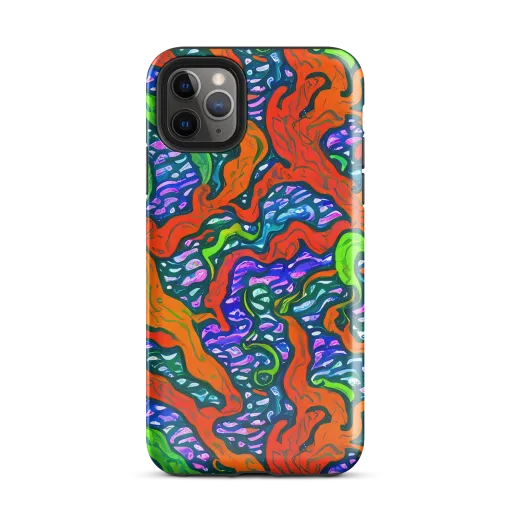 Cyber Tides on a Tough Case for iPhone®