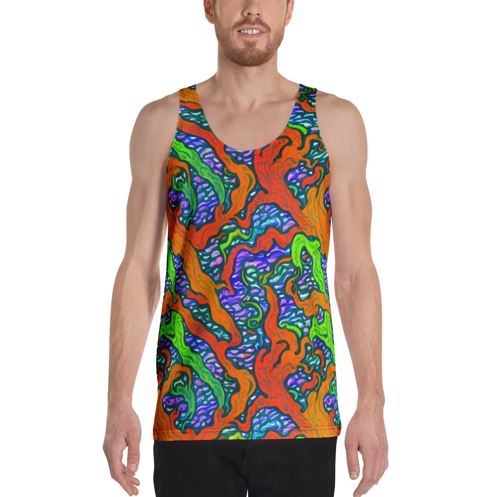 Cyber Tides on Men's Tank Top — Front
