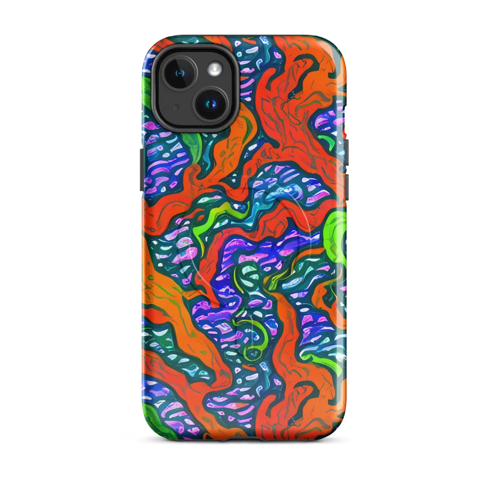Cyber Tides on MagSafe Tough Case for iPhone® — Front