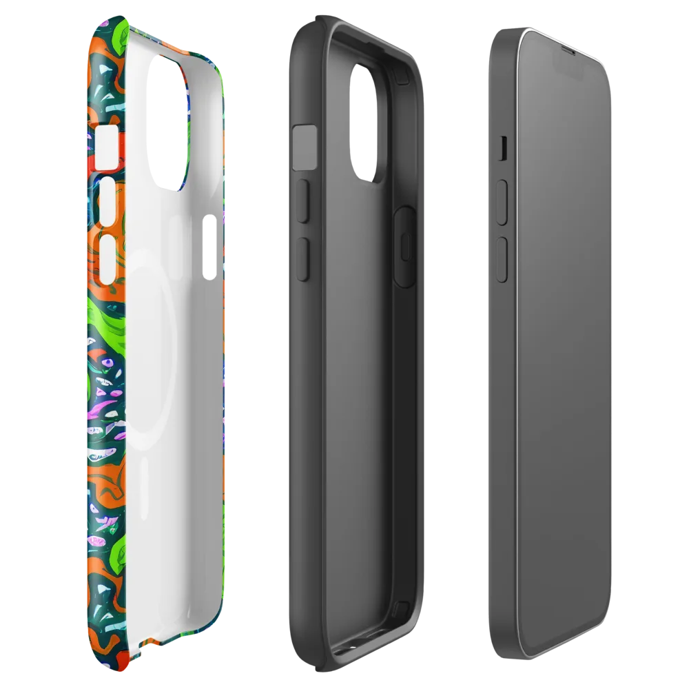 Cyber Tides on MagSafe Tough Case for iPhone® — Front