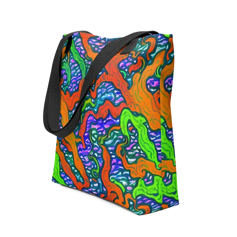Cyber Tides on Tote Bag — Front
