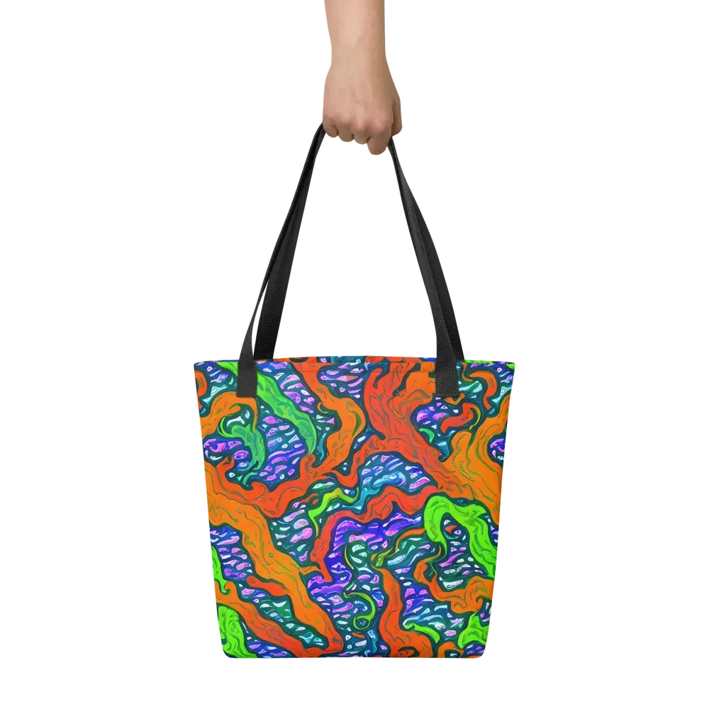 Cyber Tides on Tote Bag — Front
