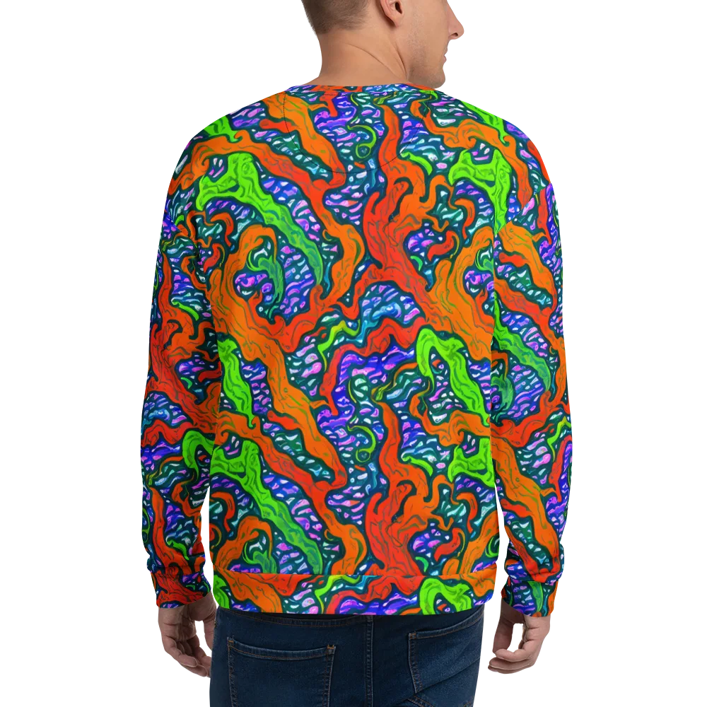 Cyber Tides on Sweatshirt — Back