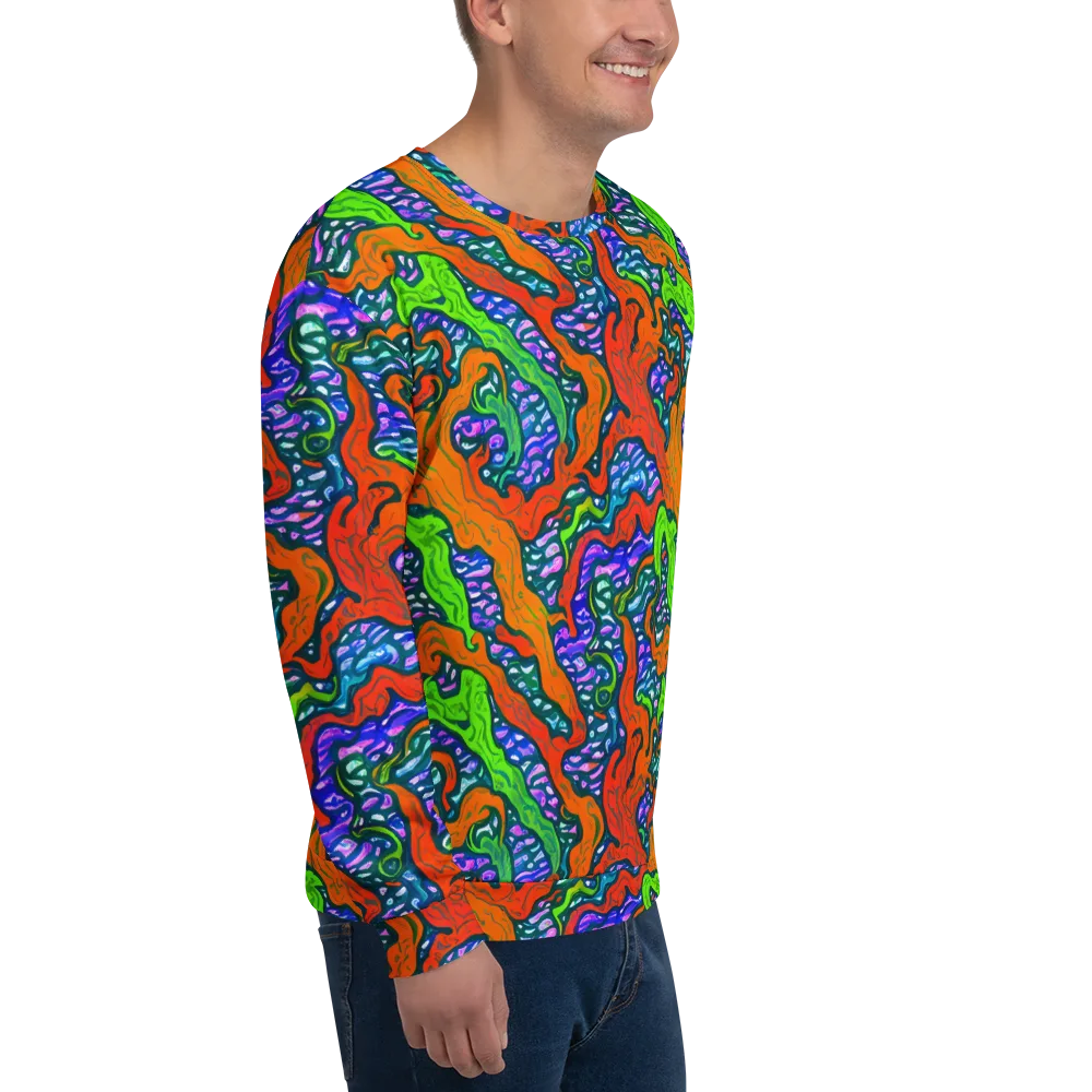 Cyber Tides on Sweatshirt — Right Front