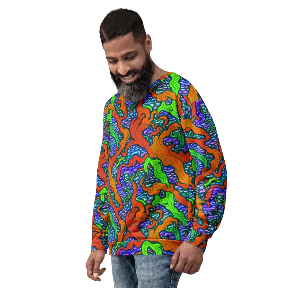 Cyber Tides on Sweatshirt — Left Front