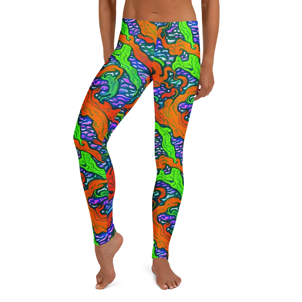 Cyber Tides on Leggings — Front