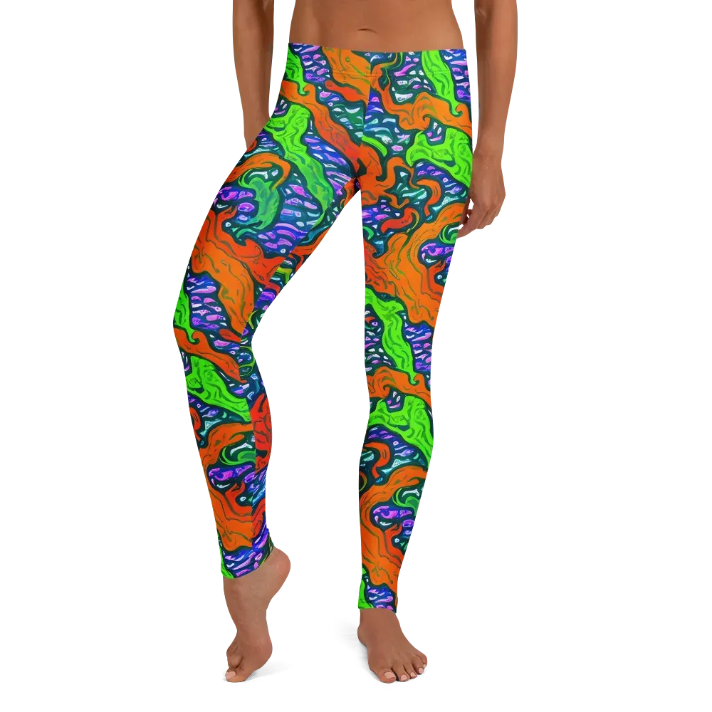Cyber Tides on Leggings — Front