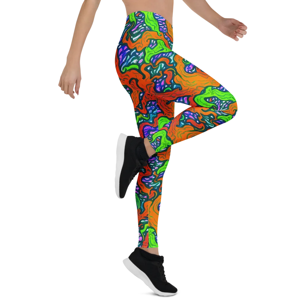 Cyber Tides on Leggings — Right