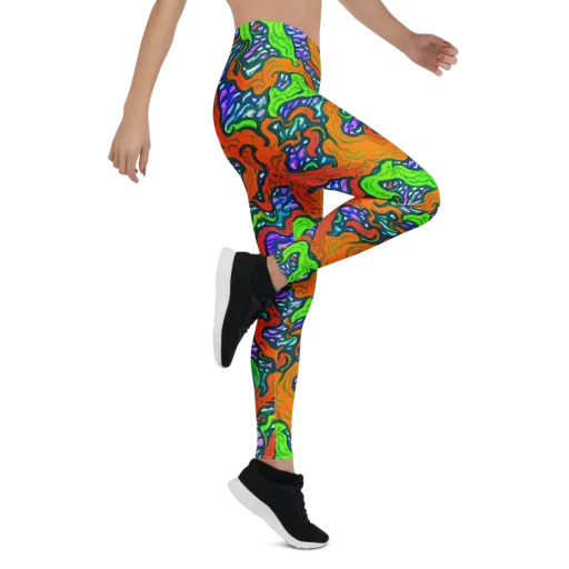 Cyber Tides on a Leggings