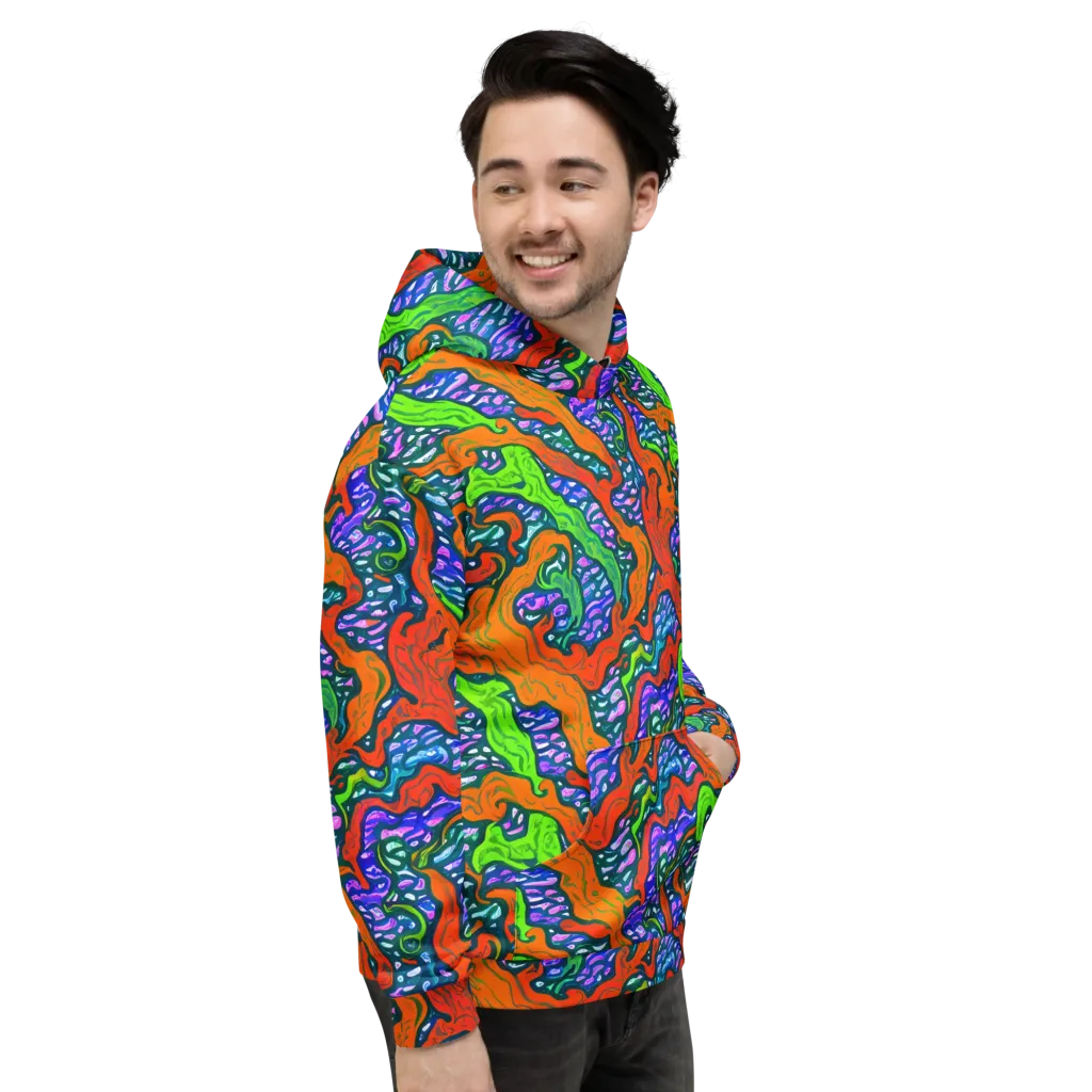 Cyber Tides on Hoodie — Right