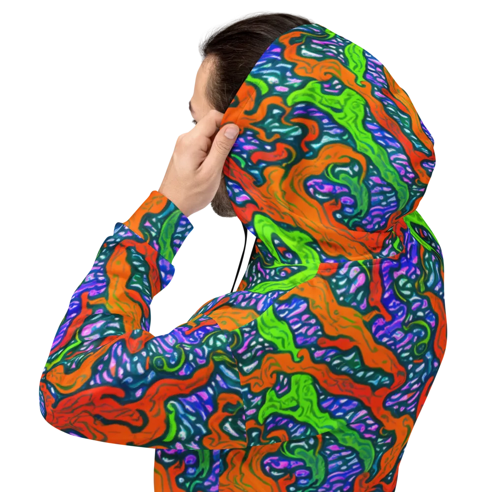 Cyber Tides on Hoodie — Back