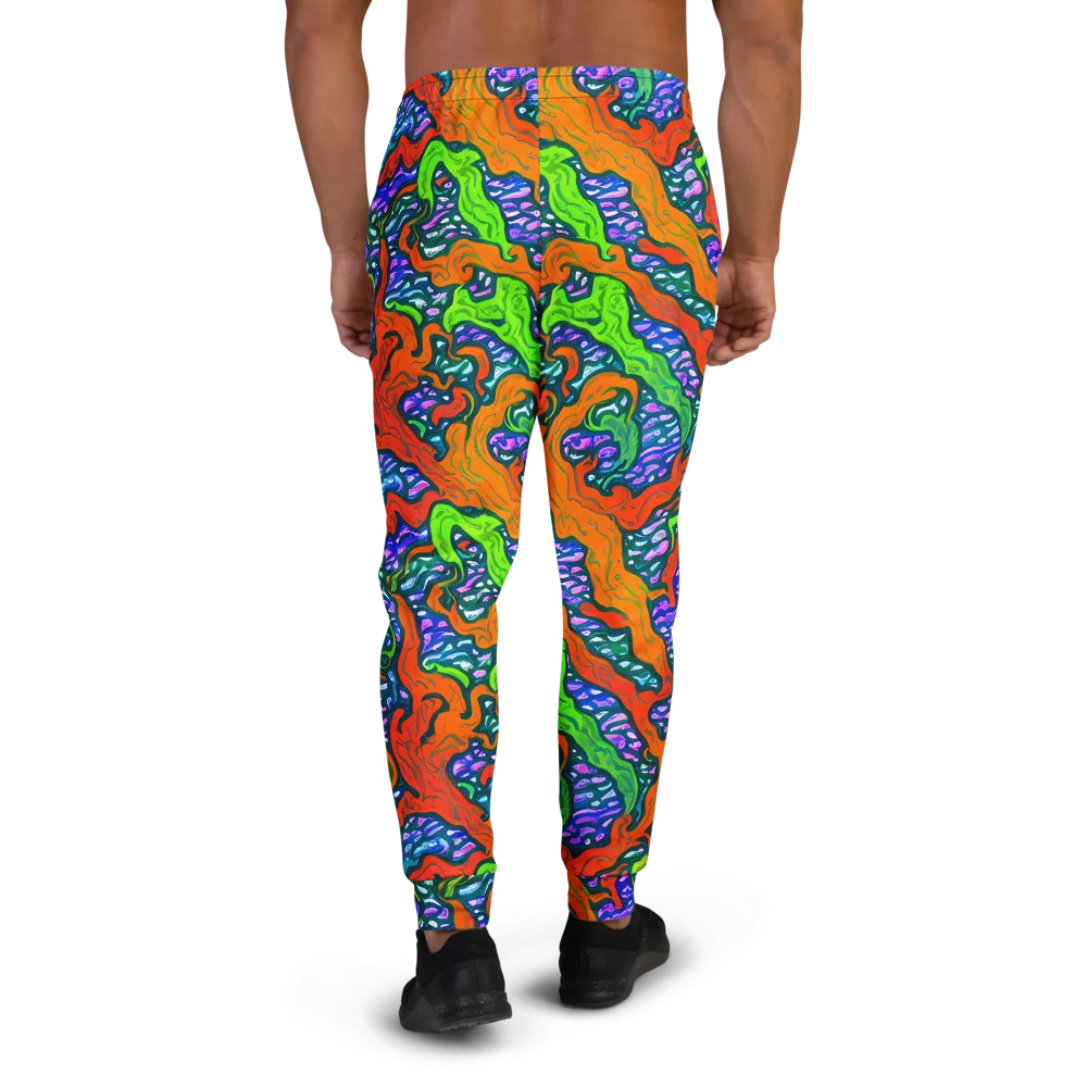 Cyber Tides on Men's Joggers — Back