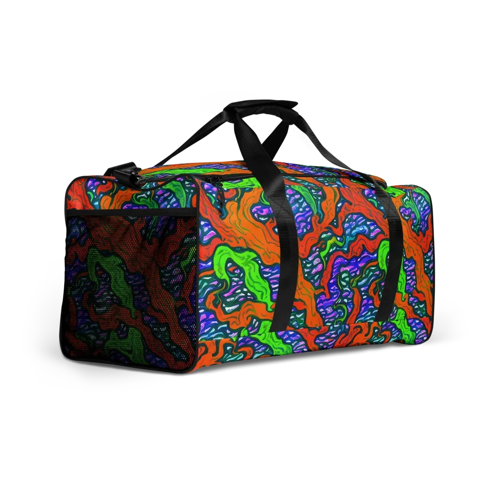 Cyber Tides on Duffle Bag — Right Front