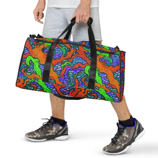 Cyber Tides on a Duffle Bag