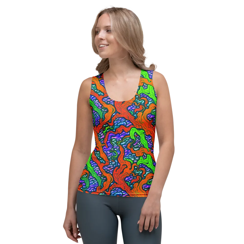 Cyber Tides on Women's Tank Top — Front