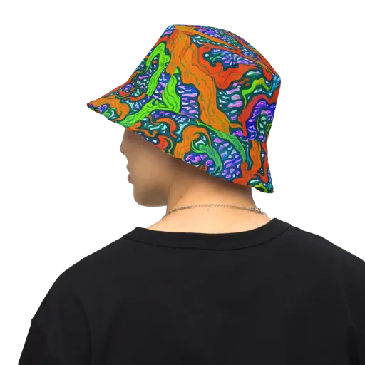 Cyber Tides on a Reversible Bucket Hat