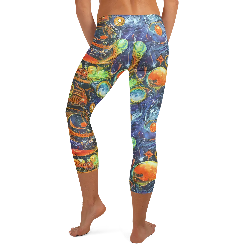 Bluefire Abyss on Capri Leggings — Back