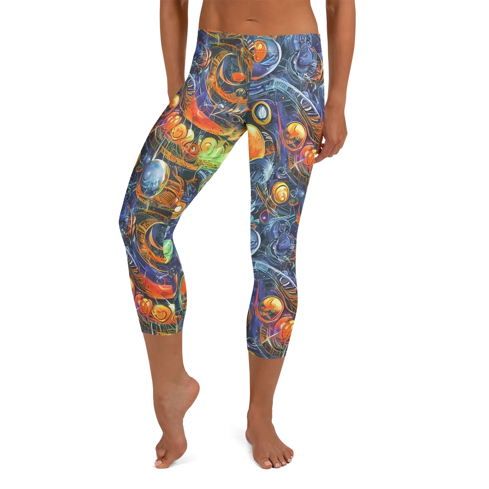 Bluefire Abyss on Capri Leggings — Front