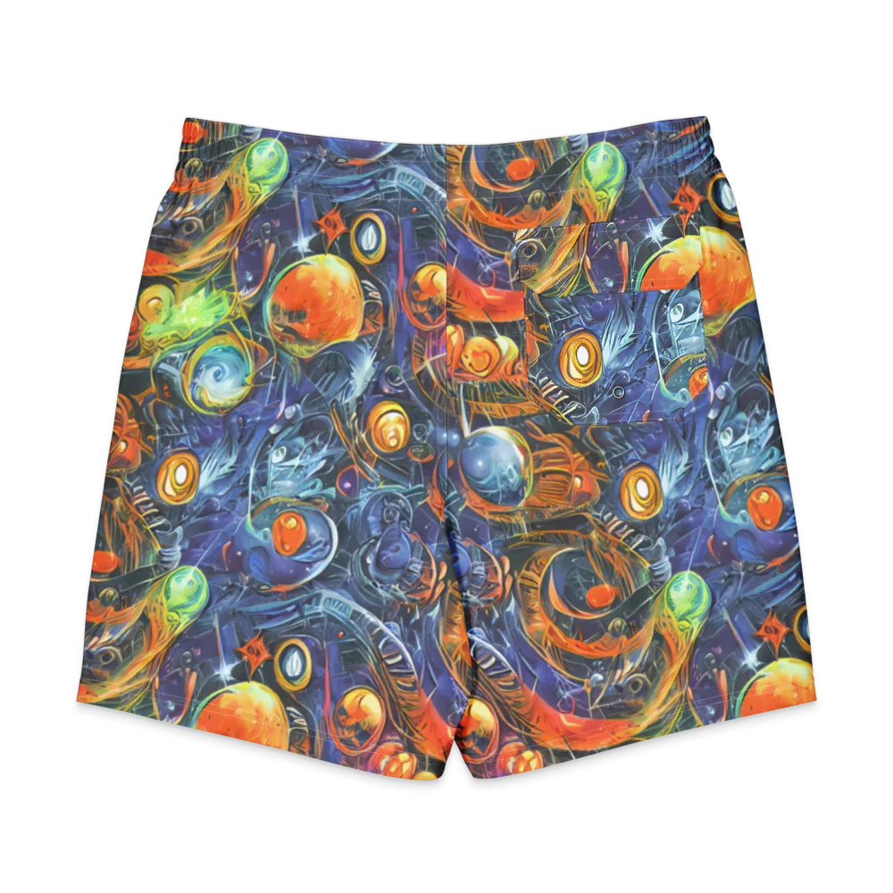 Bluefire Abyss on Men's Board Shorts — Back