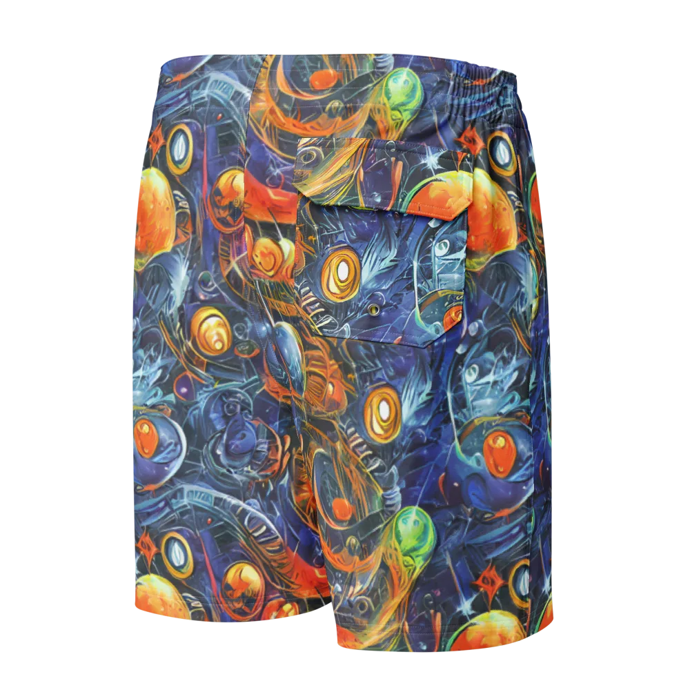 Bluefire Abyss on Men's Board Shorts — Back