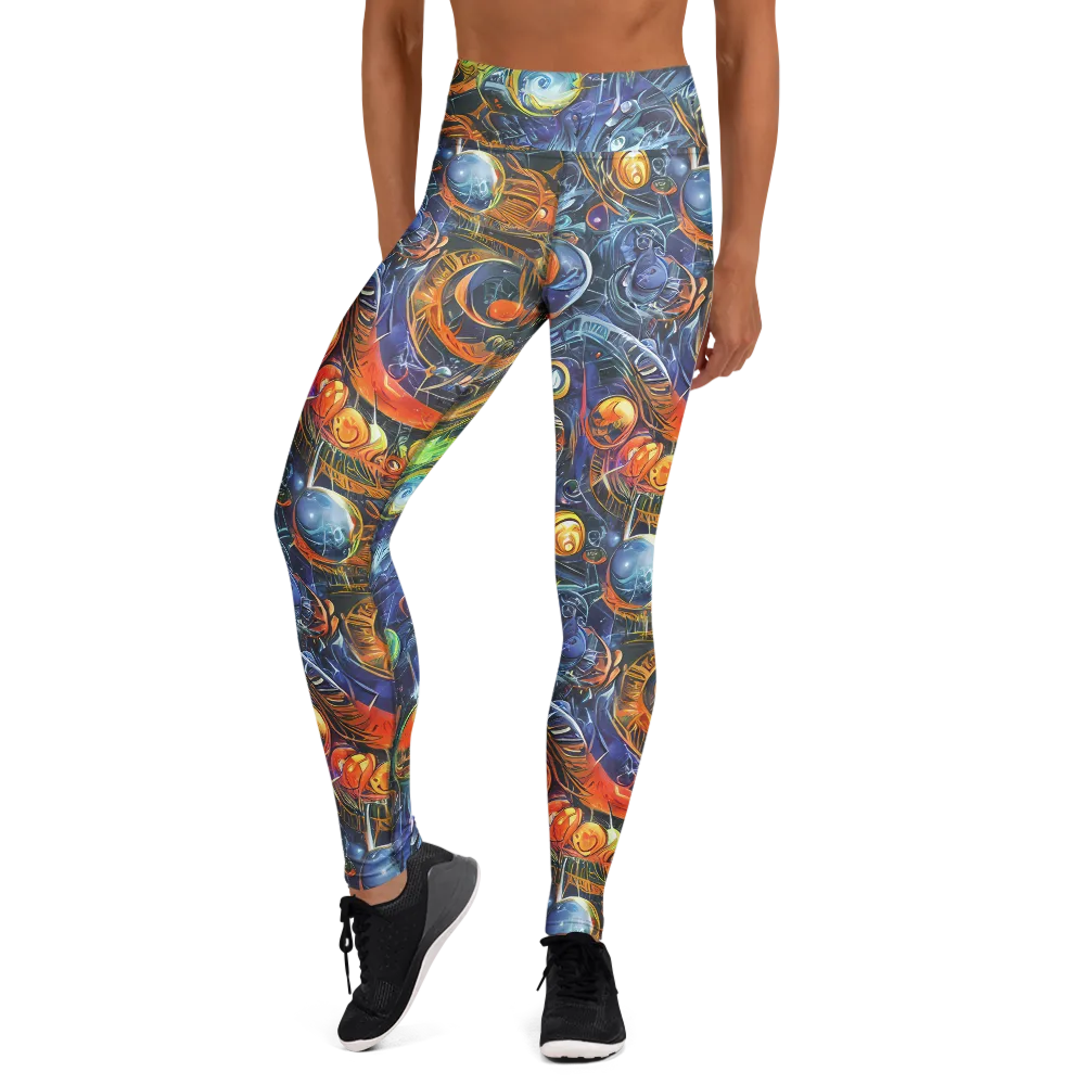 Bluefire Abyss on Yoga Leggings — Front