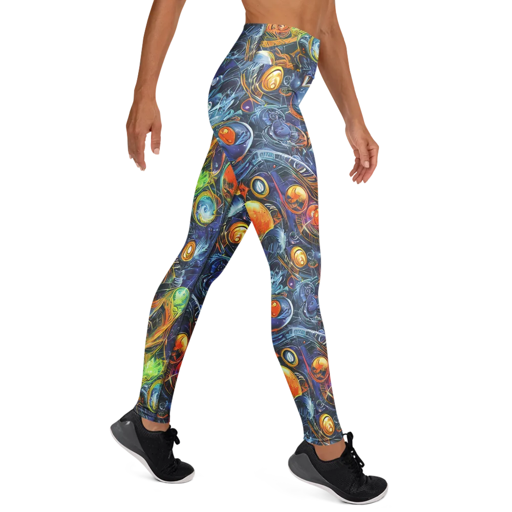 Bluefire Abyss on Yoga Leggings — Right