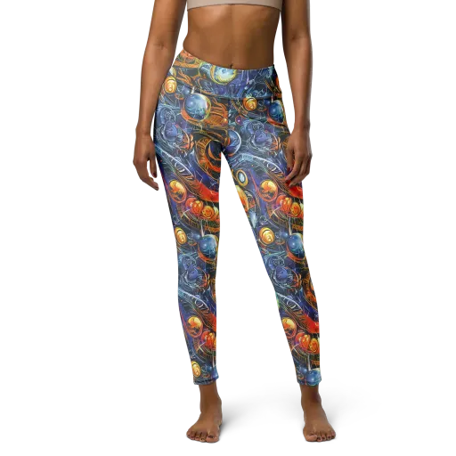 Bluefire Abyss on a Yoga Leggings