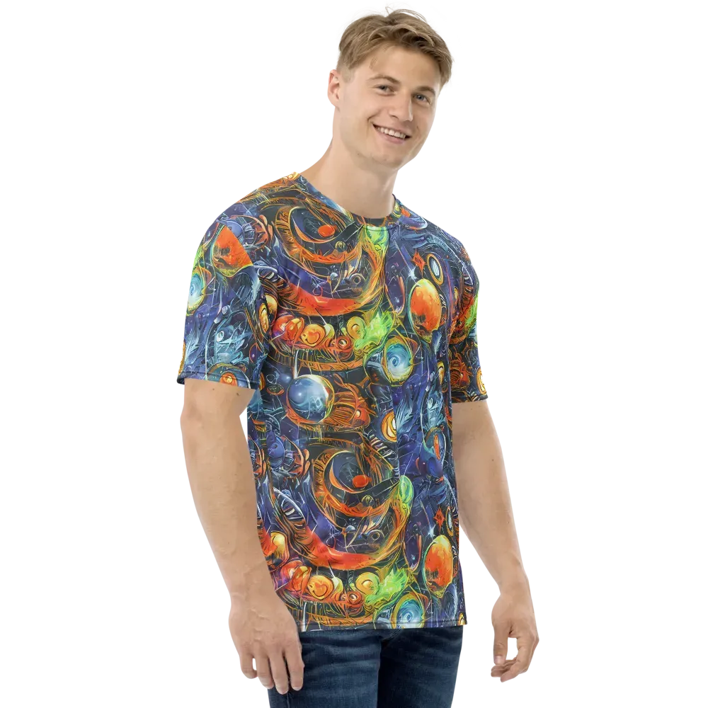 Bluefire Abyss on Men's Crew Neck T-Shirt — Right