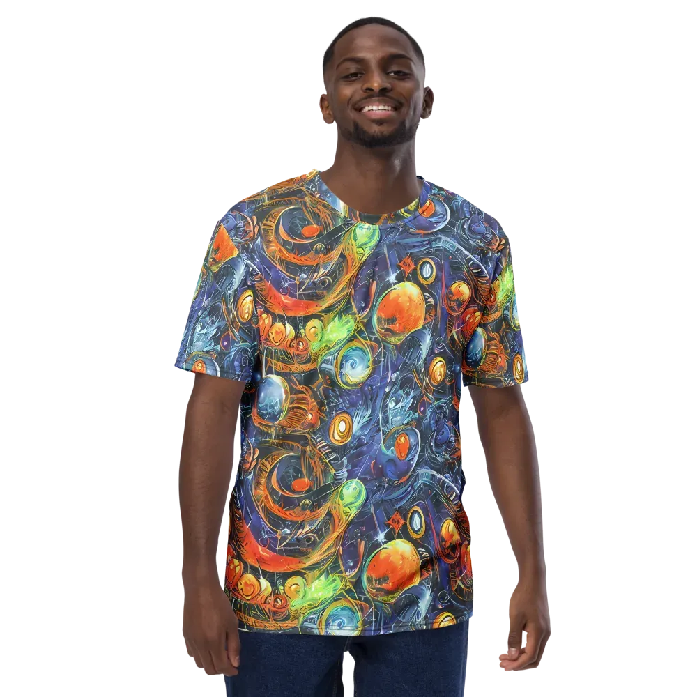 Bluefire Abyss on Men's Crew Neck T-Shirt — Front