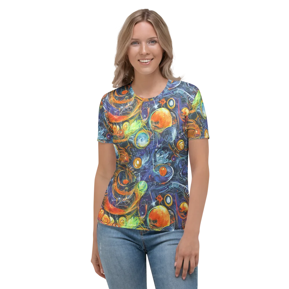 Bluefire Abyss on Women's Crew Neck T-Shirt — Front