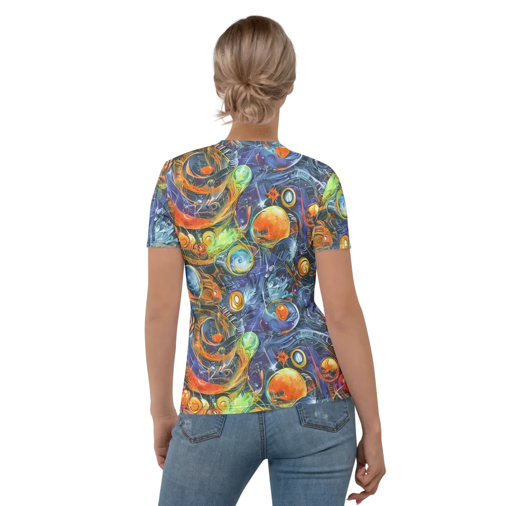 Bluefire Abyss on Women's Crew Neck T-Shirt — Back