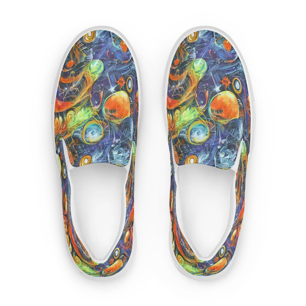 Bluefire Abyss on Men's Slip-On Canvas Shoes — Front