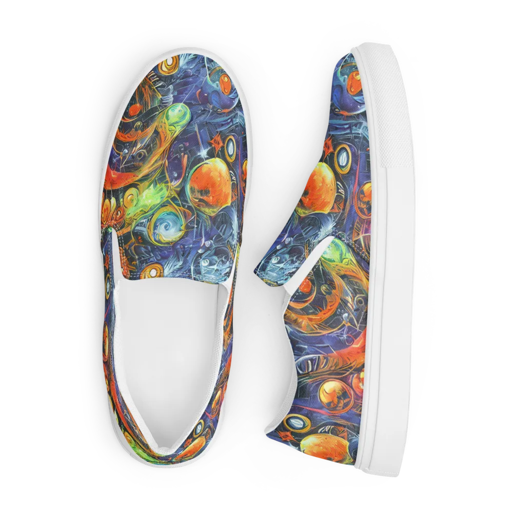Bluefire Abyss on Men's Slip-On Canvas Shoes — Front