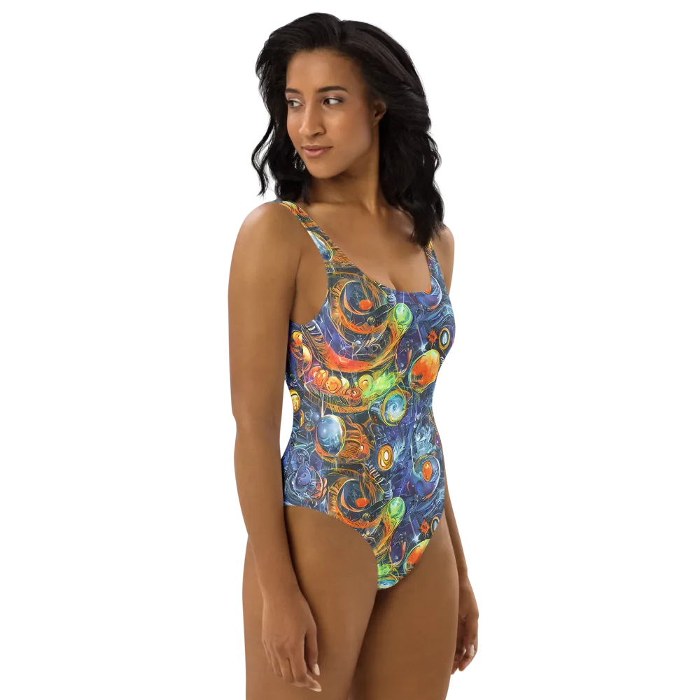 Bluefire Abyss on One-Piece Swimsuit — Right